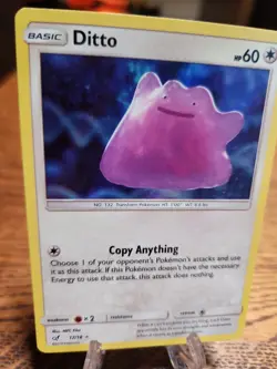 Ditto 17/18 Detective Pikachu Holo 2019 LP Pokemon TCG - Image 2