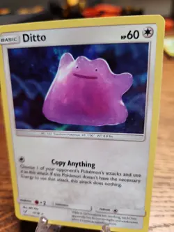 Ditto 17/18 Detective Pikachu Holo 2019 LP Pokemon TCG - Image 3