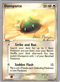 Dunsparce (Kevin Nguyen) 60/100 World Championship Decks Pokemon NM - Image 1