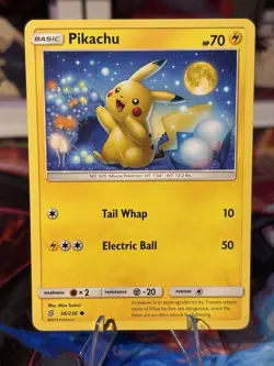 Pokemon 2019 SM Unified Minds Pikachu 56/236 Non Holo Lightly Played - Image 1