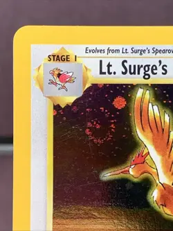 Pokemon TCG 1st Edition Lt. Surge's Fearow 7/132 Gym Heroes Holo VTG NM- Swirl - Image 2