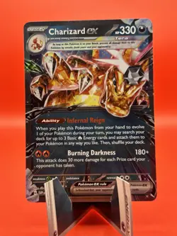 Pokemon TCG Charizard ex SVP Black Star Promo Tera Holo 196/Scarlet & Violet - Image 1
