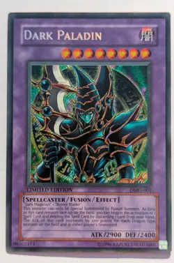 Vintage YuGiOh Prismatic Secret Rare Holofoil Promo Dark Paladin DMG-001 M/NM - Image 1