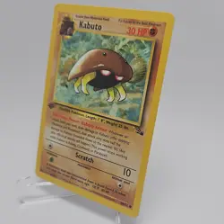 Pokemon TCG Kabuto Fossil 1st Edition Regular Common 30 HP 50/62 English 1999 - Image 3