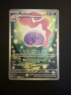 Pokemon Musharna 117/086 Sv: Black Bolt Illustration Rare Holo 120 HP TCG - Image 1