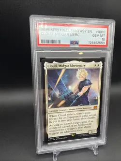 2026 MtG Cloud, Midgar Mercenary Non-Foil Final Fantasy #0010 - PSA 10 🔥🔥🔥 - Image 2