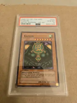 Yu-Gi-Oh! TCG Kazejin Metal Raiders MRD-E026 1st Edition Super Rare PSA 10 - Image 1