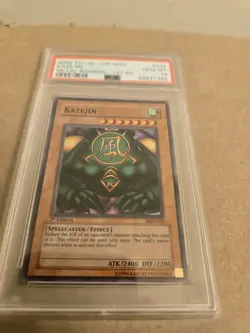 Yu-Gi-Oh! TCG Kazejin Metal Raiders MRD-E026 1st Edition Super Rare PSA 10 - Image 2