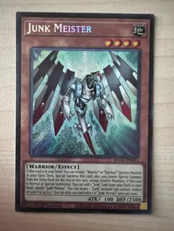 Yugioh Junk Meister BLGG-EN033 Secret Rare 1st Edition Near Mint - Image 1