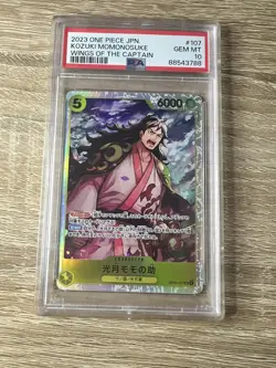 2023 One Piece JPN Kozuki Momonosuke Wings Of The Captain PSA 10 - Image 1