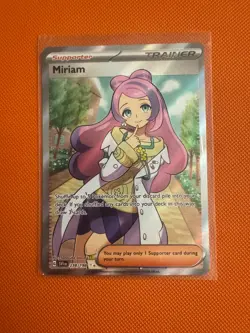 Pokemon English TCG Card M/NM Scarlet & Violet Base Miriam 238/198 Full Art - Image 1