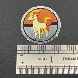 Ponyta Pokemon Paper Ginpika Medal Card Nintendo Japanese Rare TCG S206-88 - Image 2