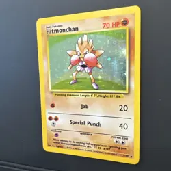 Pokemon TCG 1999 Base Set Hitmonchan 7/102 Holo Rare Unlimited - Card D - Image 4