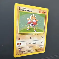 Pokemon TCG 1999 Base Set Hitmonchan 7/102 Holo Rare Unlimited - Card D - Image 5
