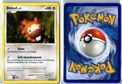 Pokemon Card - Bidoof Stormfront 54/100 2008 Common Heavily Played - Image 3