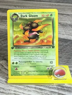 Pokemon Team Rocket 1st Edition Base Set Cards Dark Muk 41 & Dark Gloom 36 LP - Image 2