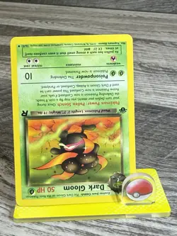 Pokemon Team Rocket 1st Edition Base Set Cards Dark Muk 41 & Dark Gloom 36 LP - Image 3