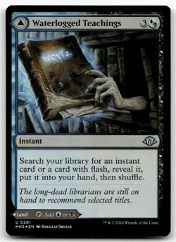 Waterlogged Teachings #261 (Foil) (NM) Modern Horizons 3 MH3 Magic MTG - Image 1