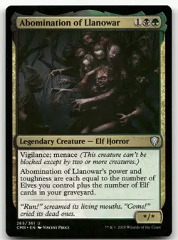 Abomination of Llanowar #265 (NM) Commander Legends CMR Magic MTG - Image 1