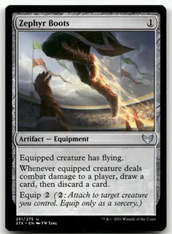 Zephyr Boots #261 (NM) Strixhaven STX Magic MTG - Image 1