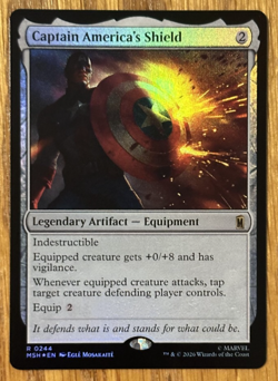 MTG Marvel Super Heroes, Captain America's Shield - Foil - Image 1