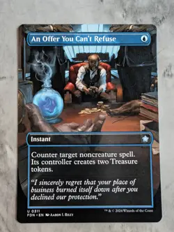 An Offer You Can't Refuse (Borderless) | MTG FDN Foundations Counterspell | NM - Image 1