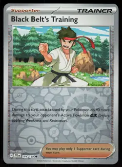 Black Belt's Training 144/159 Common Journey Together Pokemon Reverse Holo NM - Image 1