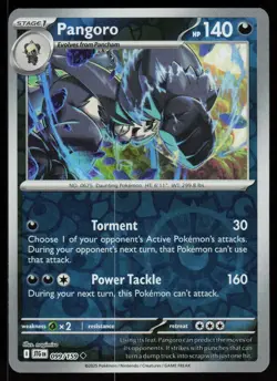Pangoro 099/159 Uncommon Journey Together Pokemon Reverse Holo Near Mint - Image 1