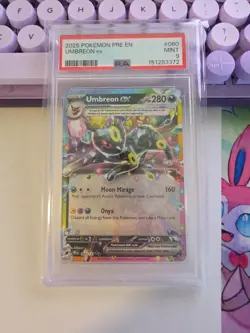 Pokemon TCG Umbreon EX 60/131 Double Rare Holo Card Prismatic Evolutions PSA 9🔥 - Image 1