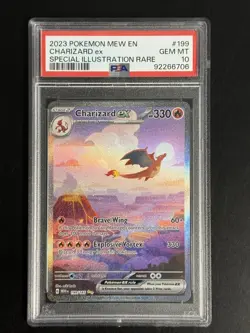 Pokemon Charizard ex 151 Special Illustration Rare #199 PSA 10 Gem Mint - Image 1