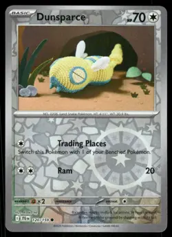 Dunsparce 120/159 Common Journey Together Pokemon Reverse Holo Near Mint - Image 1