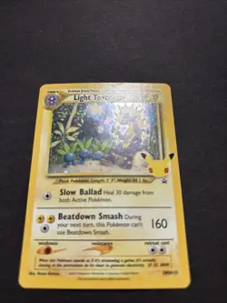 Light Toxtricity SWSH137 Black Star Promo 25th Celebrations Pokemon Holo LP - Image 3