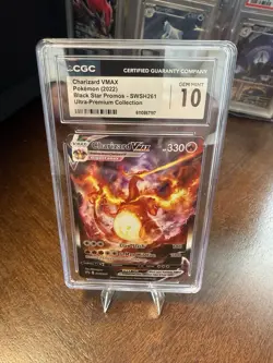 2022 Pokemon Black Star Promo Charizard VMAX SWSH261 CGC 10 Gem Mint - Image 1