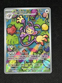 Pokemon Ambipom Illustration Rare Holo 107/094 Phantasmal Flames 110 HP - Image 1