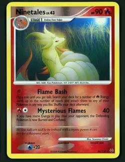 Ninetales MP 36/127 - Reverse Holo Rare Platinum 🏝 Pokemon 2009 - Image 1