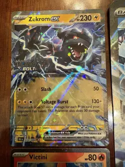 Pokemon Black Bolt & White Flare Heavy Hitters Collection Box Promo Lot of 5 NM - Image 3