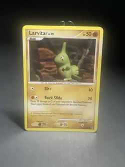 Nintendo Larvitar Regular Common 50 HP Stormfront 63/100 English 2008 yuka morii - Image 1