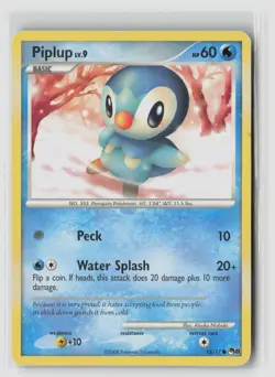 Piplup #15/17 Pop Series 8 Common Pokemon TCG MP - Image 1