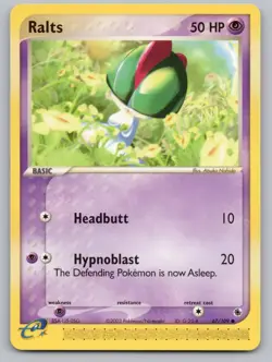 Ralts 67/109 Common Ruby & Sapphire Pokemon Lightly Played - Image 1