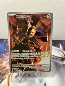 Pokemon Zamazenta 201/182 Destined Rivals Illustration Rare Holo NM - Image 1