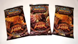 World Of Warcraft TCG Drums Of War booster pack lot of 3 sealed 2008 Upper Deck - Image 1