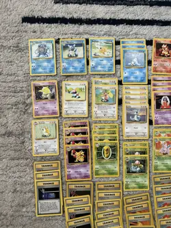 104 Uncommon & 26 Rare Base Set Pokemon Card Lot LP-MP-HP Conditions - Image 2