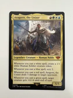 Aragorn the Uniter MTG Magic the Gathering Card NM Near Mint LTR - Image 1