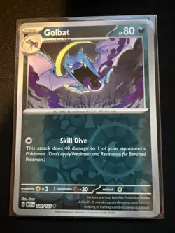 Golbat SV Reverse Holo Card 151 Scarlet & Violet 042/165 Near Mint - Image 1