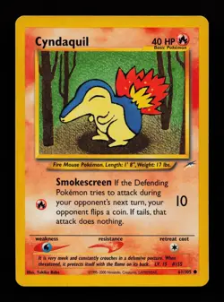 Cyndaquil 61/105 Common Neo Destiny Pokemon Cards - Image 1