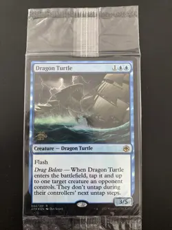 FOIL Dragon Turtle PRERELEASE MTG Adventures In The Forgotten Realms SEALED - Image 1