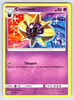 Cosmoem 65/149 2017 Sun & Moon Base Set Pokemon Card TCG Non Holo Rare - Nm/Vlp - Image 1