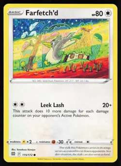 Farfetch'd 115 172 C Brilliant Stars Pokemon Lightly Played - Image 1