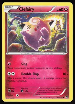 Clefairy 81 122 C BREAKpoint Pokemon Moderately Played - Image 1