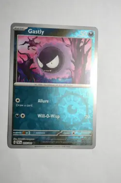 GASTLY 055/091 PALDEAN FATES POKEMON REVERSE HOLO NEAR MINT/MINT PACK FRESH - Image 1